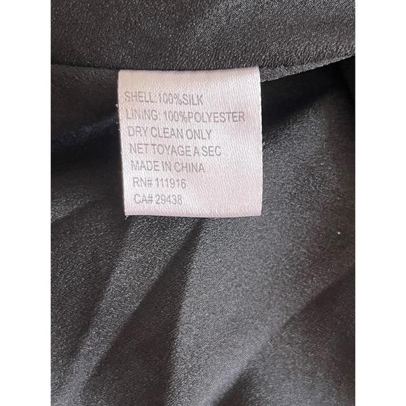 Yumi Kim Women's 100% Silk Wrap Dress Sleeveless Black White Diamond Print M - Picture 7 of 7